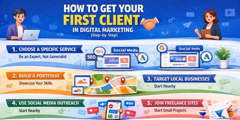 Get Your First Client in Digital Marketing