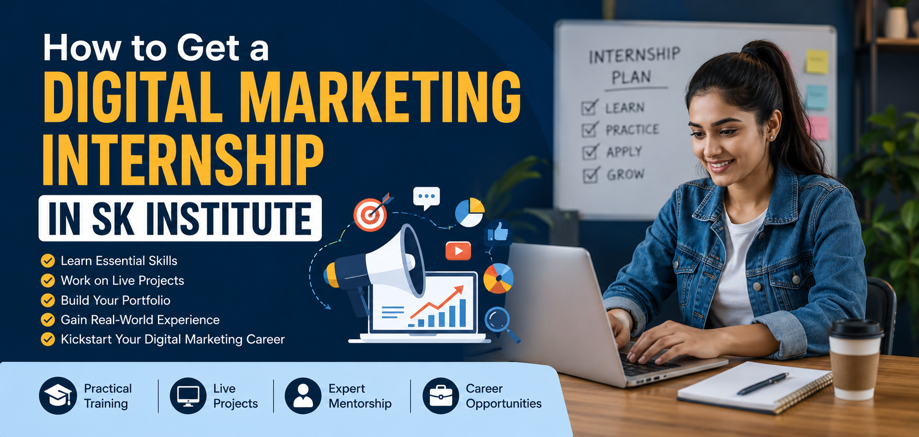 Digital Marketing Internship at SK Institute