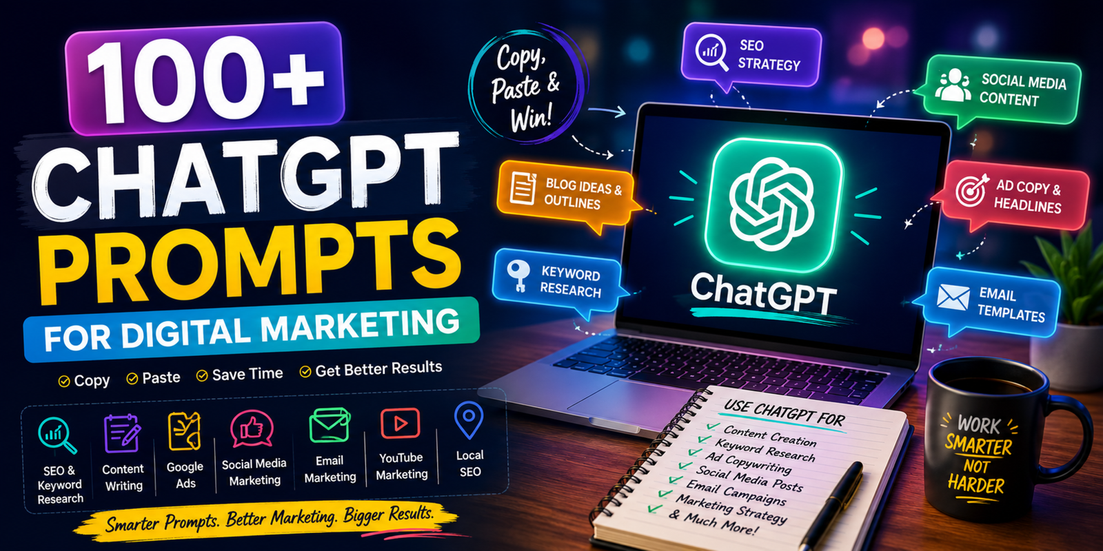100 Plus ChatGPT Prompts for Digital Marketing